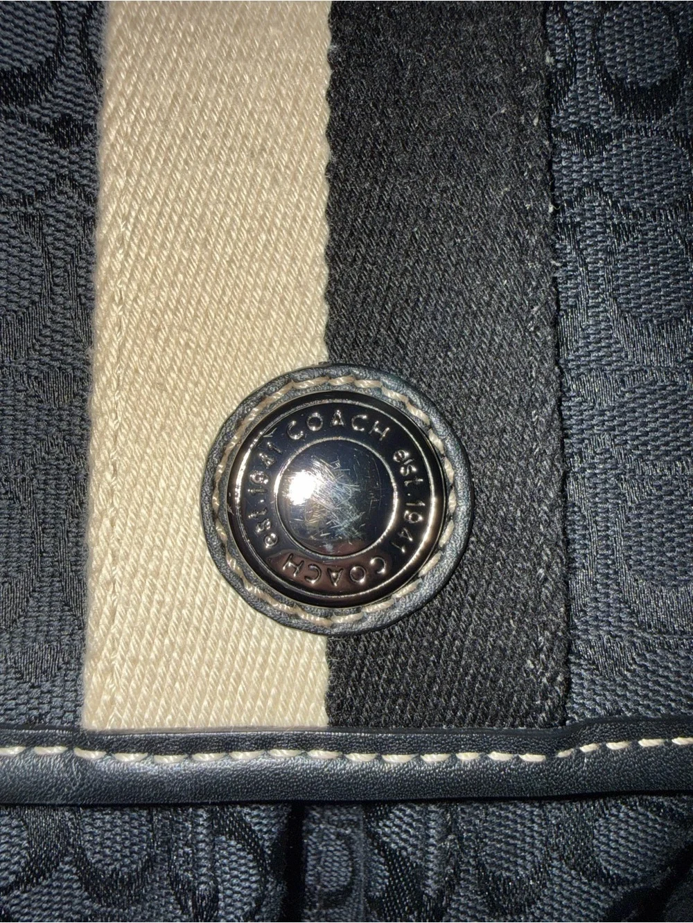 Coach Signature Stripe Messenger Bag 70182